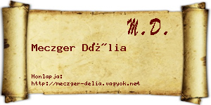 Meczger Délia névjegykártya